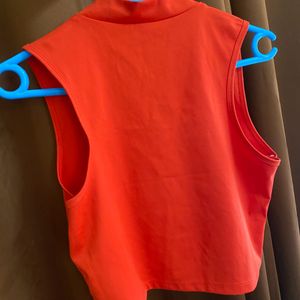 H&M Orange Crop Top