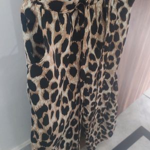 Ginger Leopard Print Palazzo