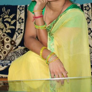 Lime Green Clr Saree