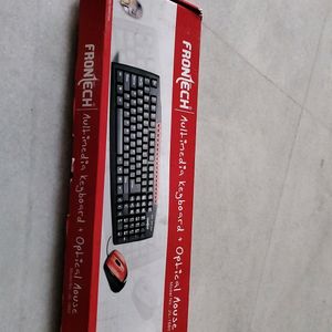 Frontech Wired Keyboard And Wireless Mouse