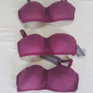 New Arrival: Set of 3 Padded Bras in Size 32