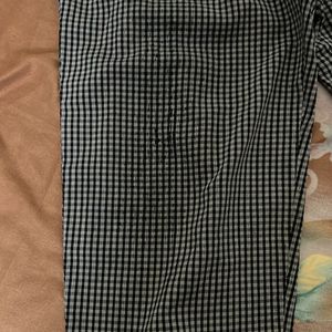 Black Check Pant