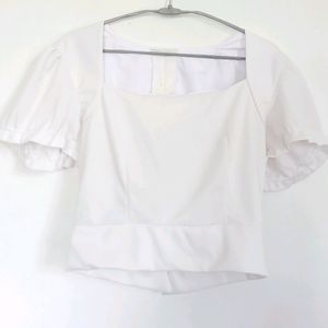 White Formal Top