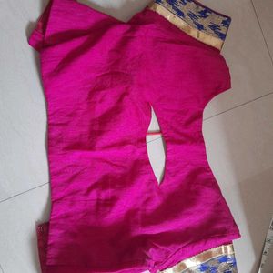 Blouse Pink Blue New. Not Used