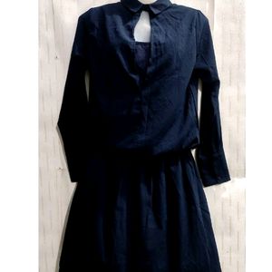 Navy Blue Dress For women's