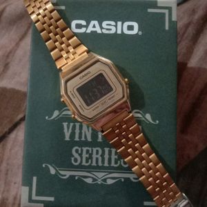 Gold Casio Vintage Watch