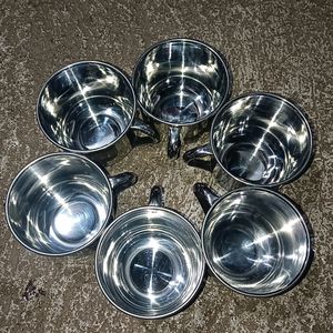 steel cup set pack of 6