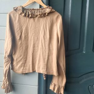 Fancy Beige Cotton Coat