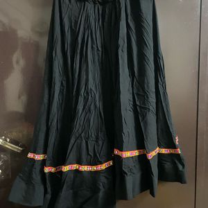 Black Colour Lehenga Skirt