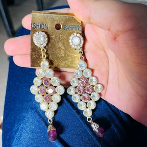 Purple Stone Earrings