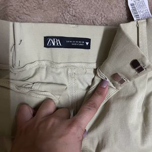 Zara Chino Trousers Pure Cotton