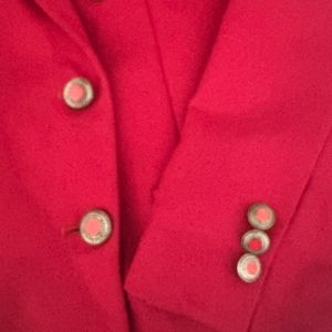 Red Cotton Blazer.