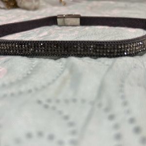 Grey Chocker With Diamond Studded