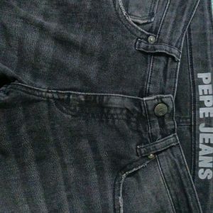 Black Ragged Pepe Jeans