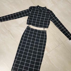 Checked Co-ord Set