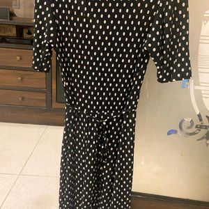 Pretty MANGO Black Polka Dot Dress