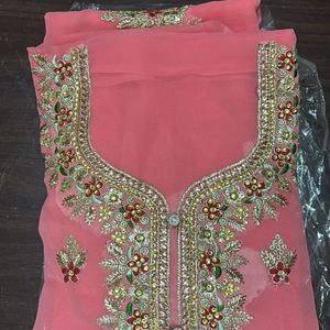 Georgettw Festive Kurti Material