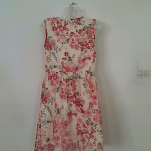 Pink Printed Dress (Women's)