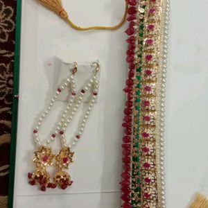 Royal Nizami Pearl Jewellery With Adjustable Dori