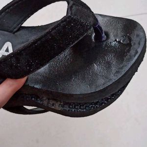 Black Foam Slippers.