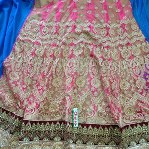 Wedding Zari Worker Lehenga Saree