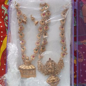 Unused Temple Jewellery Set