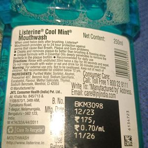 Mouth Wash Listerine Cool Mint 250ml