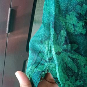 Leaf Green Stitched Kurta ,🌿