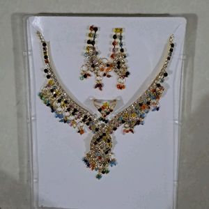 Multicolor Diamond Necklace