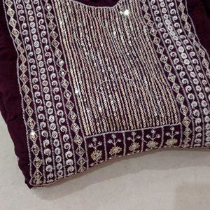 Maroon Anarkali Kurta