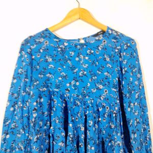 Vero Moda Blue Floral Print Top(Women's)