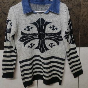 Grunge Gothic Aesthetic Cross Funky Sweater