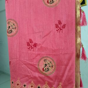 Tameta Peacock Design Saree