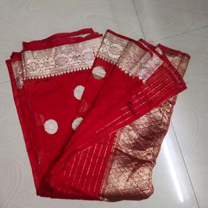 Red Colour Saree ❤️