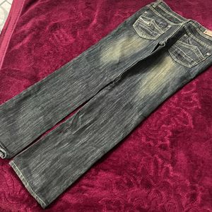 Vintage Charcoal Black Denim Jeans