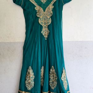 Anarkali Kurta Set Teal