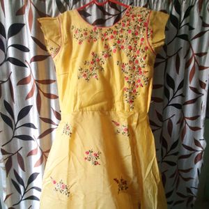 Yellow Gown  For Xl