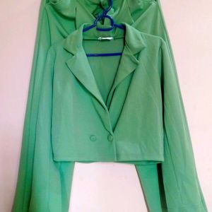 WOMEN CO-ORD BLAZER AND TROUSER (SET OF 2)