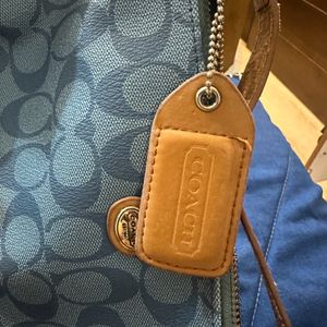 Authentic Coach Monogram Denim Bag