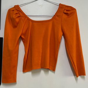 Orange Crop Top