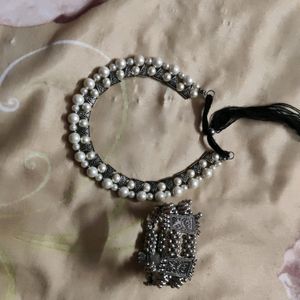 Jaipuri Neckpiece And Bracelet