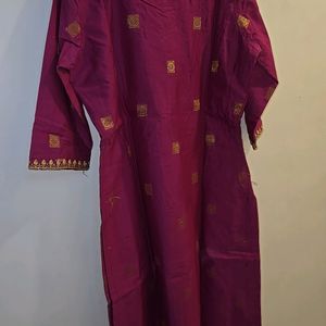 Festive wear New Silk Kurta With Embroidery