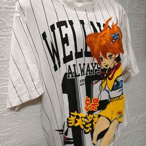 Printed Korean Anime T-Shirt for M To L Size