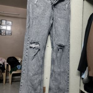 CHARCOAL DENIM JEANS