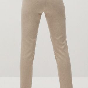 Mango Beige Formal Trousers