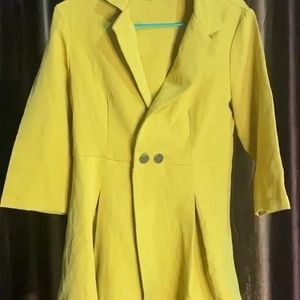 Shein Yellow Blazer