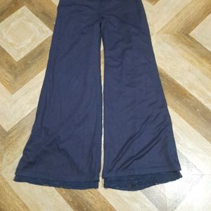 Midnight Blue Palazzo Belbottom Pants