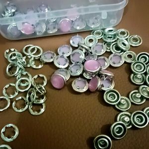 Pearl Snap/Ring Button 40 Sets {160 Pieces}