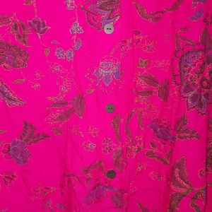 Hot pink kurti pant set