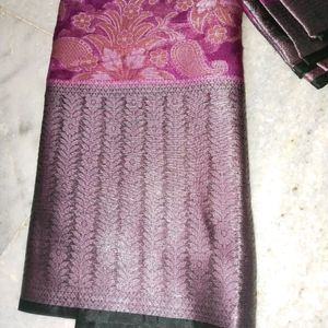 Banarasi Cotton Sarees With Unstitched Blouse